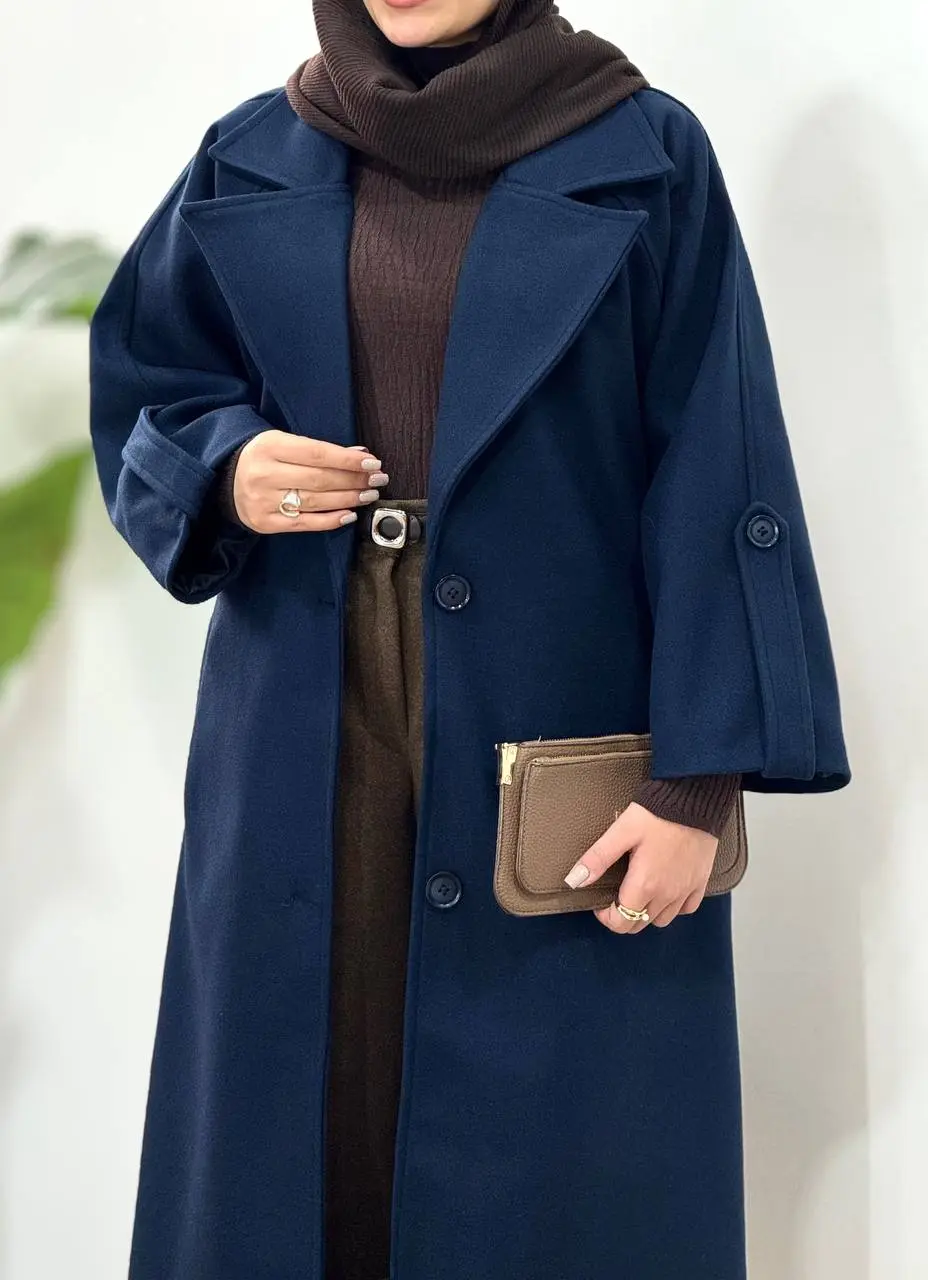 پالتو فوتر بلند آستردار رعنا